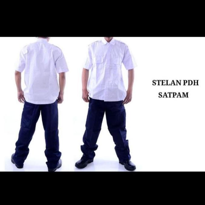 Seragam Setelan Pdh Security / Setelan Pdh Satpam / Setelan Pdh Putih