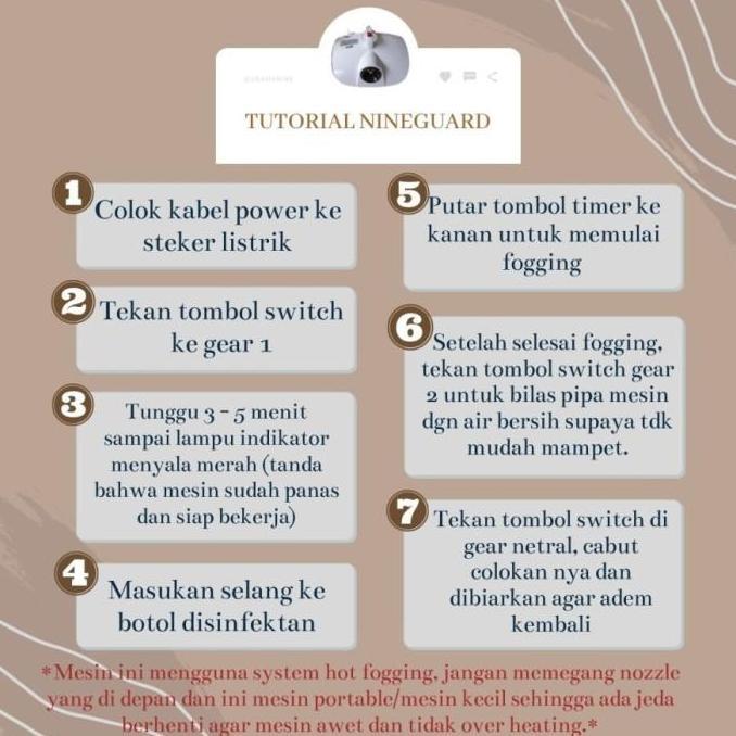 Mesin Mini Fogging Asap Pembasmi Nyamuk Dan Virus