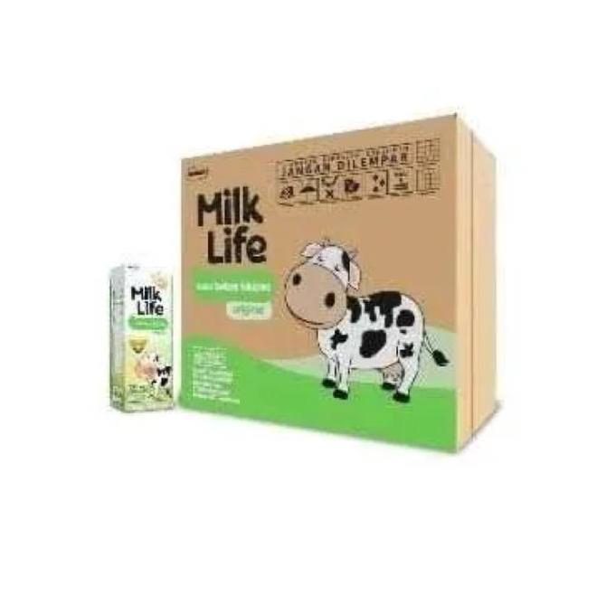 Milk Life Uht Lactose Free Susu Bebas Lactosa 200Ml 1 Dus Karton