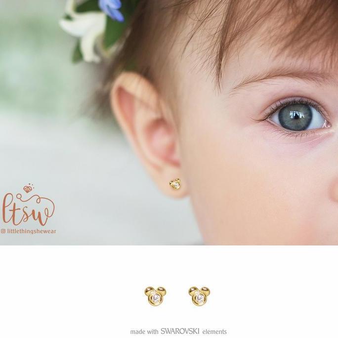 Littlethingshewear - Anting Anak - Mickey (0.5 gr)