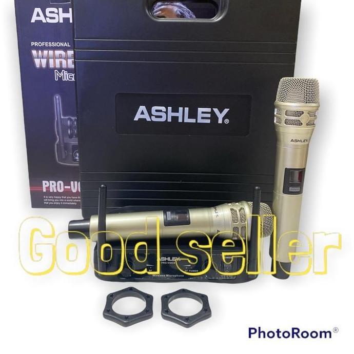 New Mic Wireless Ashley Pro Voice Original Free Koper Mik Microphone Promo