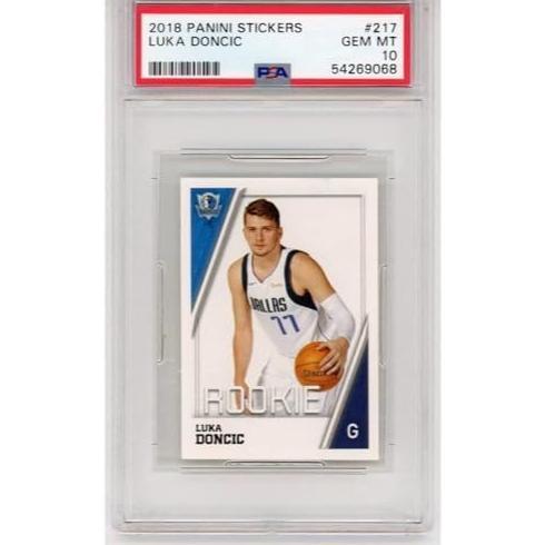 BEST SELLER Graded 2018-19 Panini Stickers Luka Doncic #217 Rookie RC Basketball Card PSA 10 Gem Min