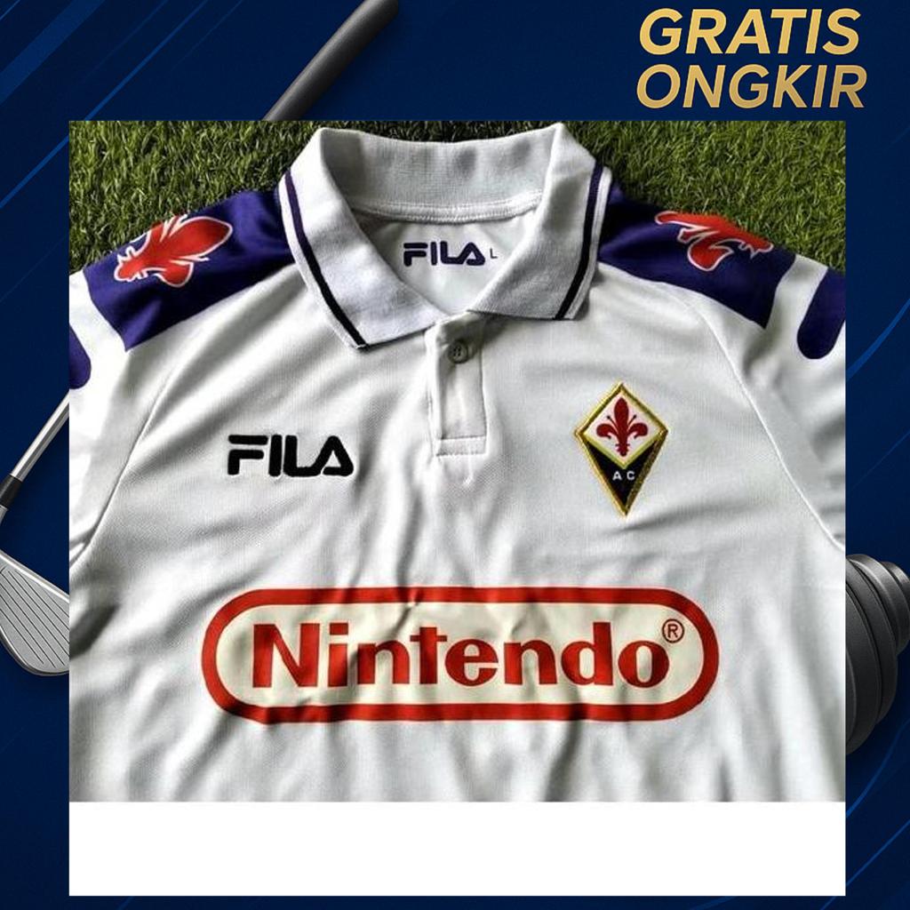 Retro Jersey Fiorentina Away 1997/98 Size Lengkap S-7Xl Blokecore Vintage Classic