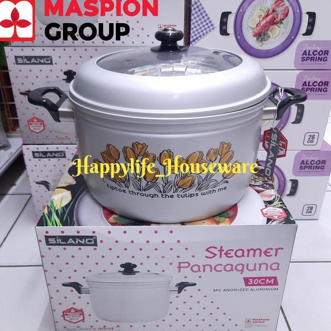 MASPION Panci Pancaguna / Panci Kukus/ Dandang Kukus / Steamer 30cm