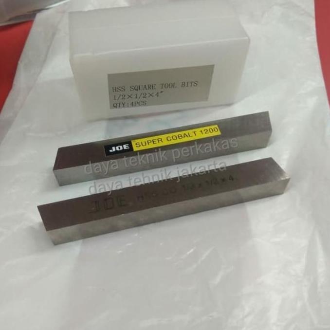 pahat bubut joe hss super cobalt 1/2 x 4 - pisau pahat bubut joe hss dtt