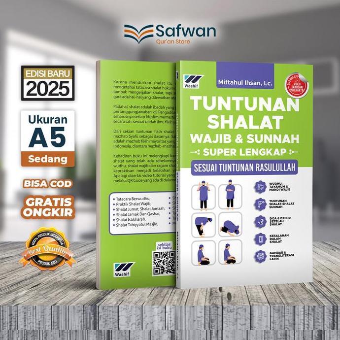 [FREE GIFT] Buku Tuntunan Shalat Wajib Dan Sunnah Sesuai Ajaran Rasulullah | Lengkap Dengan Video Pa