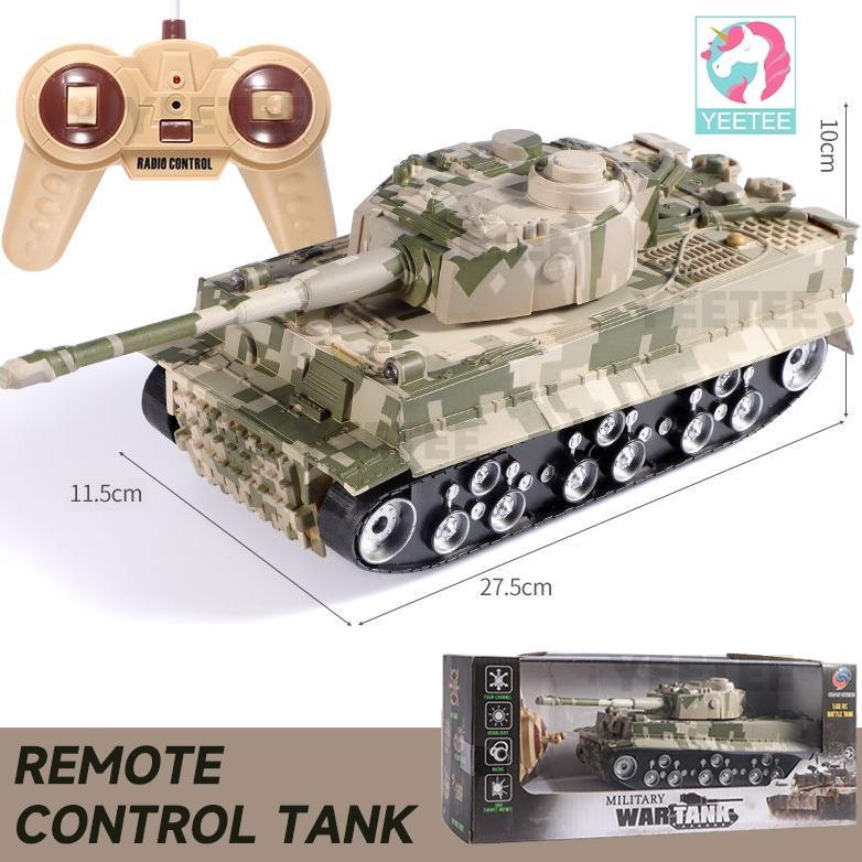 8garasbek - Remote RC Bartle Tank 1:32 Mainan Mobil Tank RC Kendali Jarak Jauh
