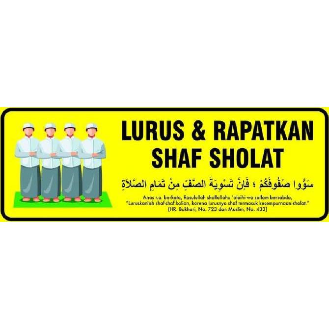Promo Stiker Vinyl Luruskan Shaf Sholat Cod