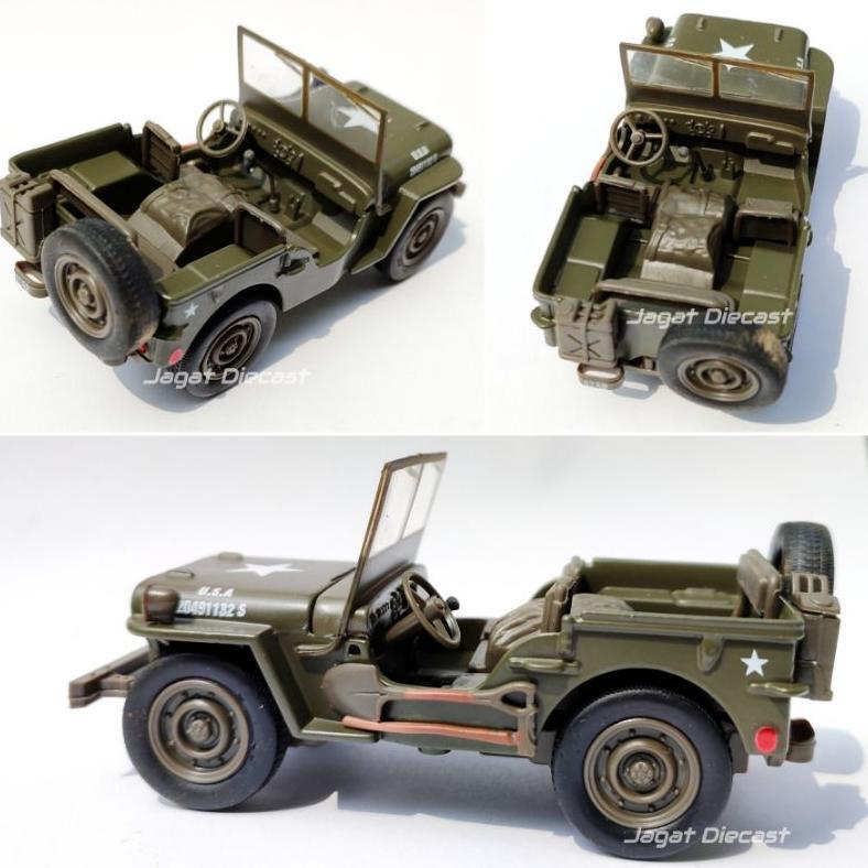 8garasbek - NewRay Jeep Willys Diecast Miniatur Jeep Perang