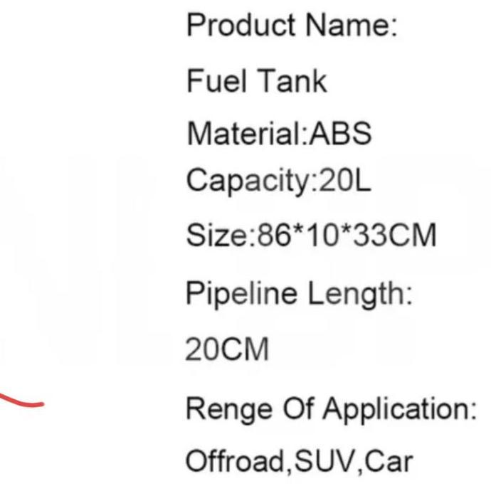 Long Houl Jerigen Derigen Bensin Cadangan 20Ltr
