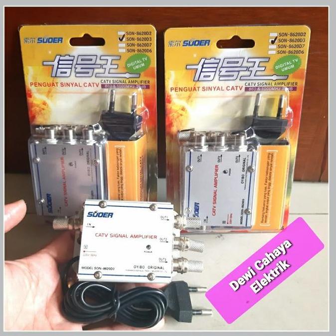 Penguat Signal TV - CATV Signal Amplifier - Penguat Sinyal CATV 3 Way