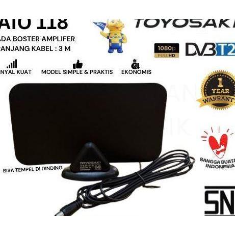 Antena TV Digital Toyosaki HDTV Box AIO-118 Indoor dengan booster amplifier