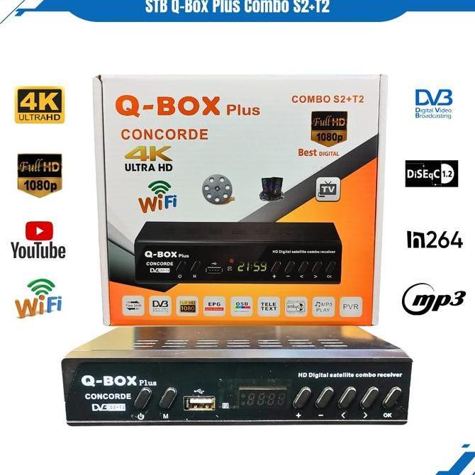 Set Top Box Digital Combo DVB S2+T2 Wifi STB  Antena Digital Super HD
