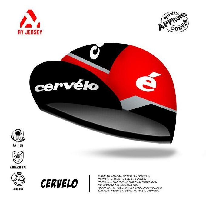 CYCLING CAP CERVELO | TOPI SEPEDA RUNNING