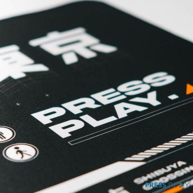 Shibuya Gaming Mousepad Deskmat By Press Play