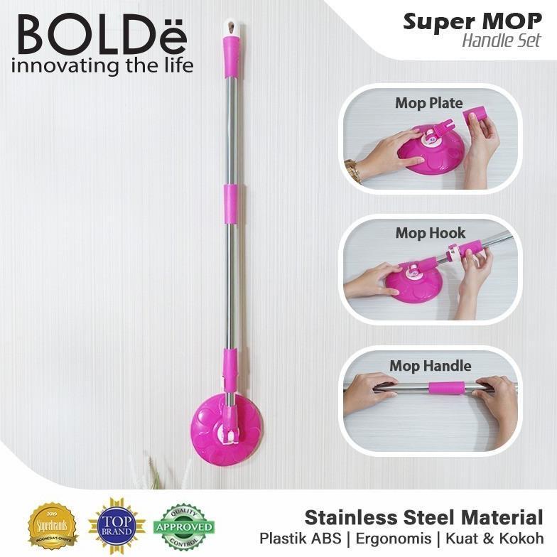BOLDe Tongkat Pel Handle Sets Super Mop Tongkat Pel Gagang