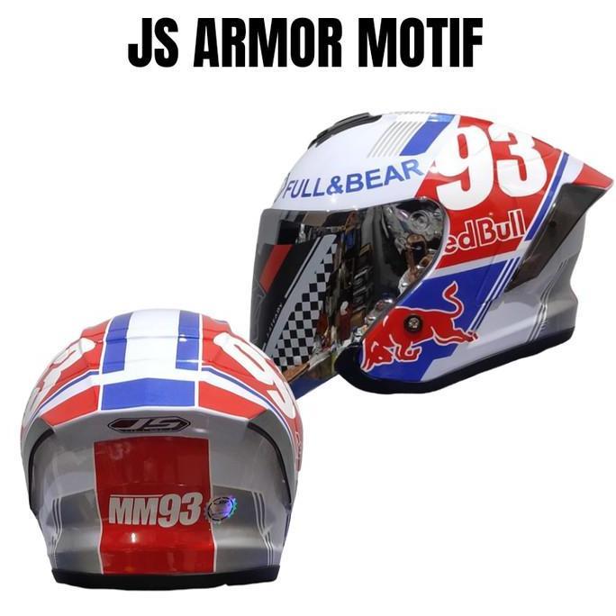 HELM JS ARMOR MOTIF CARBON | JS ARMOR MOTIF LEOPARD | HELM JS ARMOR  HALF FACE ORIGINAL Terlaris