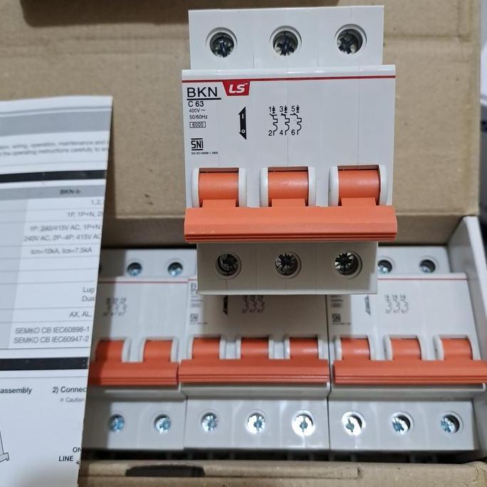 Diskon Mcb Ls 3P 63A Bkn C63A-6Ka Original