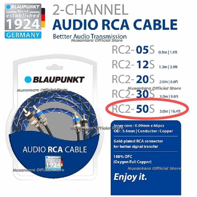 Kabel RCA Blaupunkt Original RCA Cable 5m Terlaris