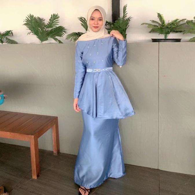 Jamila Dress Kondangan Mahogany Burgundy Emerald Blue Size S-5Xl Ld 140 Jumbo - Dress Lebaran 2026 -