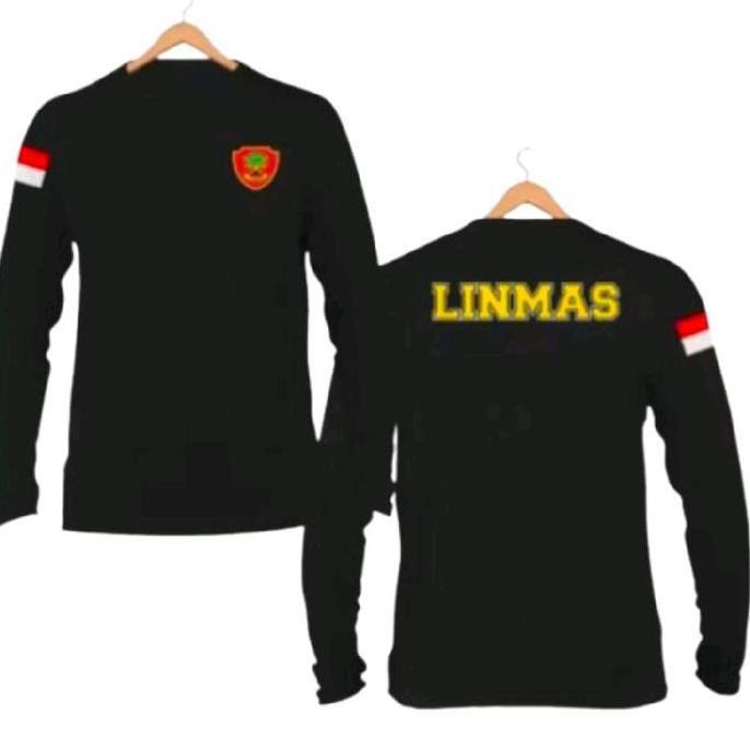 KAOS LENGAN PANJANG LINMAS BISA COD // KAOS TSHIRT LINMAS LENGAN PANJANG BISA COD