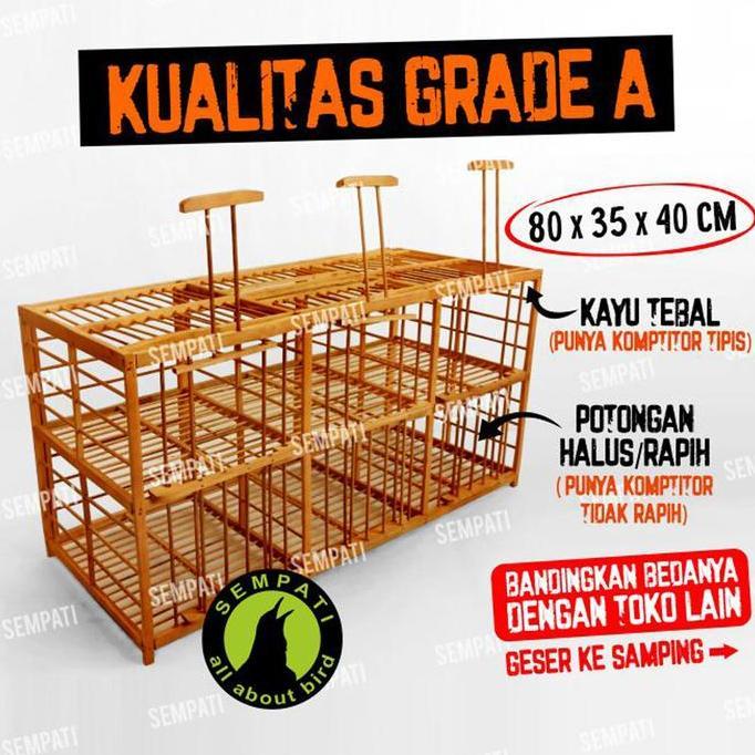 Sempati Dongdang Merpati 3 Pasang 6 Pintu Kandang Merpati Sangkar Dondang Kurungan Burung Merpati Da