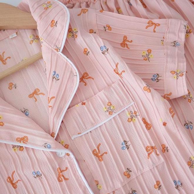 Baju Anak Perempuan Ready Sto Setelan Piyama Anak Cotton Motif Sunday Terviral Fashion Oneset Baju T