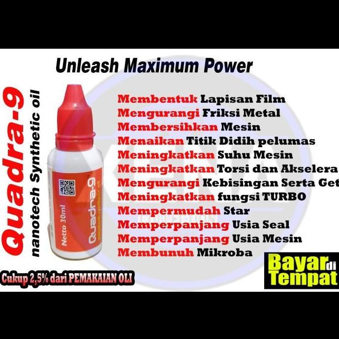 Quadra-9 oil nano energizer nano motor Memperbaiki, Merawat Mesin