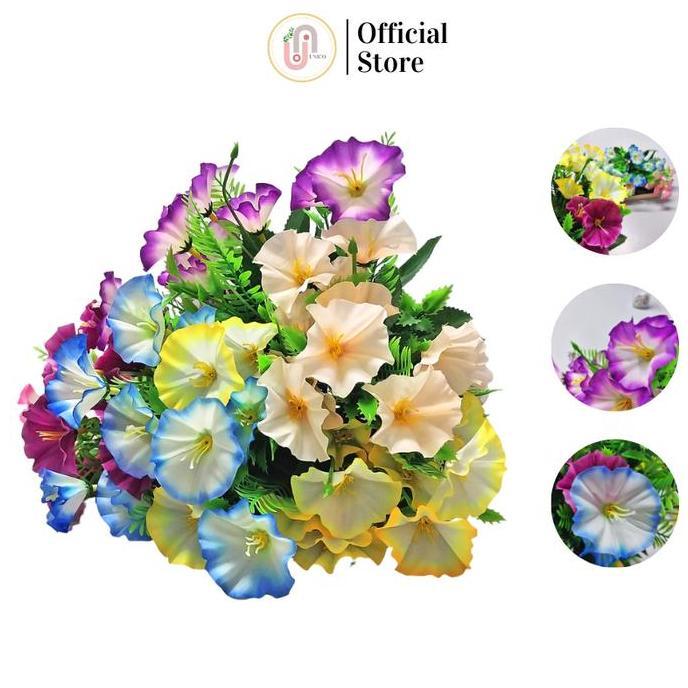 Promo Tanaman Hias Tangkai Bunga Kembang Sepatu Mini Plastik Dekorasi Rumah COD