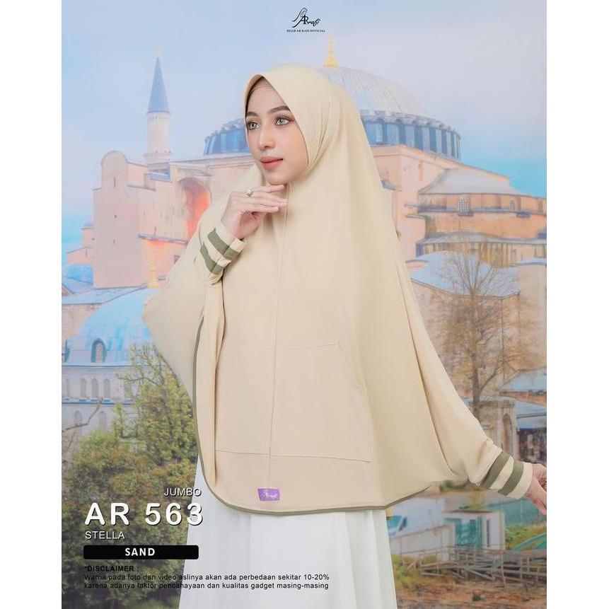 AR 563 JUMBO - Hijab Lengan Syar'i - Bahan Stella