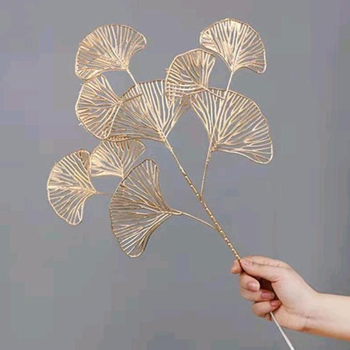 Promo Ginko Gold Golden Leaf Golden flower Daun Ginko daun Gold bunga ginko COD