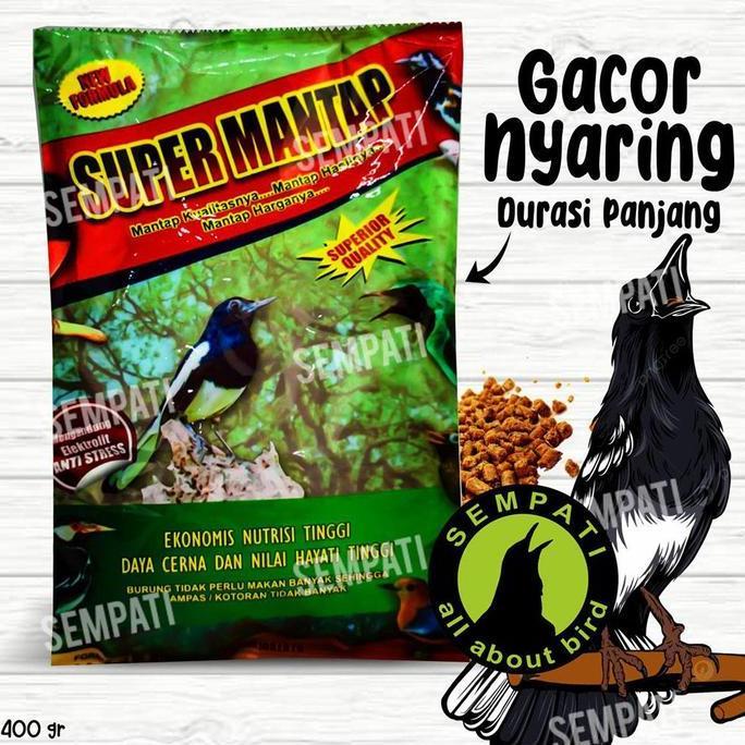 SEMPATI Superfit Super Mantap Voer Pur Pakan Burung Murai Wambey Jalak Cucak Cendet Sehat
