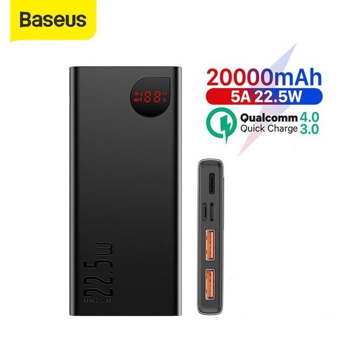 Baseus Adaman Power Bank Fast Charging 22.5W Led Digital Display QC PD