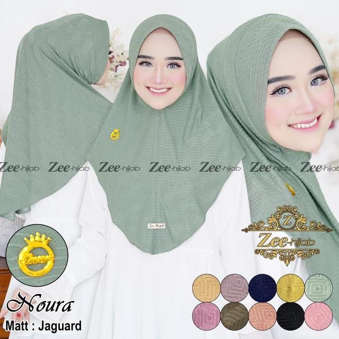BERGO NOURA MOTIF ZEE / JILBAB / HIJAB / JILBAB BERGO / JILBAB MOTIF / BERGO PET / BERGO DAILY / JIL