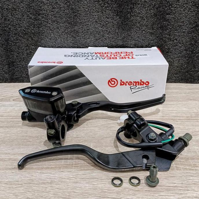 Master Rem Tabung Oval Smoke Assy model rcb universal semua motor matic kopling minyak rem