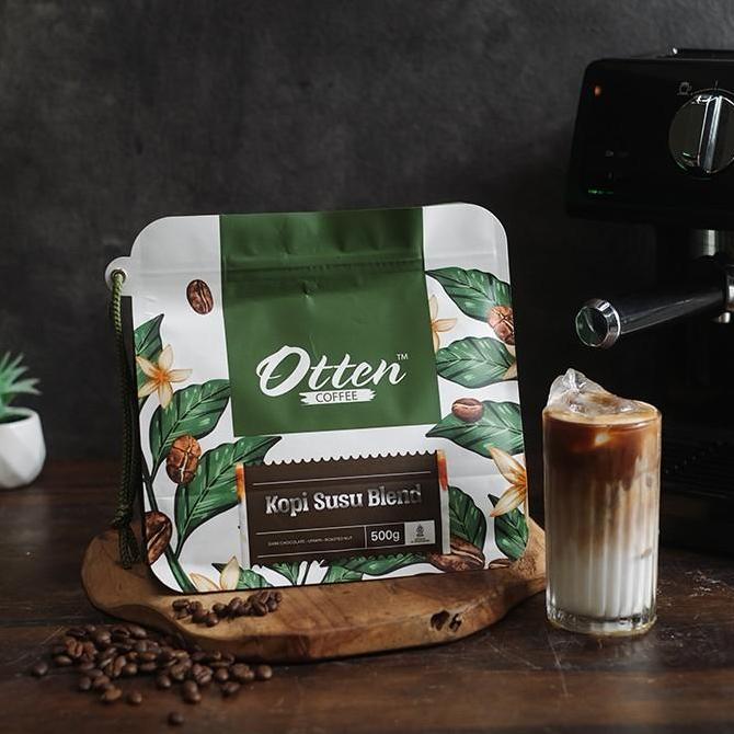 Cukafindan_ - Kopi Susu Blend 500Gr - Biji & Bubuk House Blend Otten Coffee