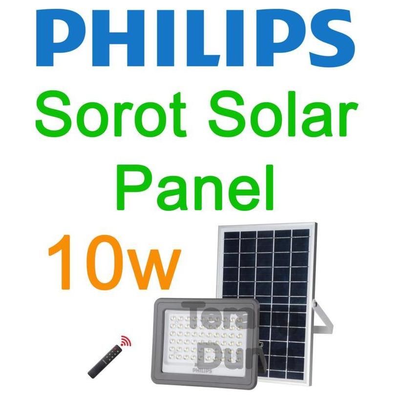 TERMURAH - Lampu Philips BVC080 10w Lampu Sorot Philips Solar Panel BVC080 10w Lampu Sorot Solar 10w