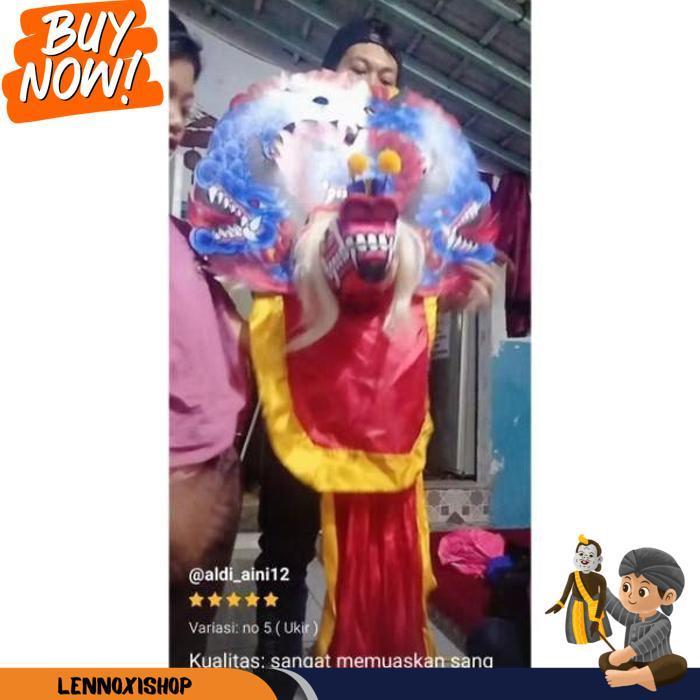 Barongan Anak Kayu Spons Caplokan Devil Reog Ponorogo Asli | Mainan Tradisional Jaranan Br 1114