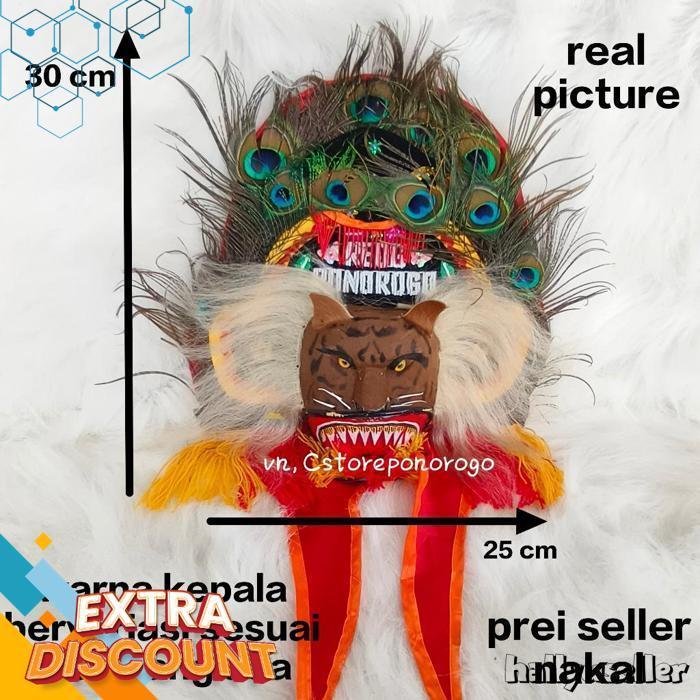 Reog Asli 30 Cm / Reog Anak / Reog Asli / Reog Ponorogo / Reog / Ponorogo / Barongan / Devil / Ganon