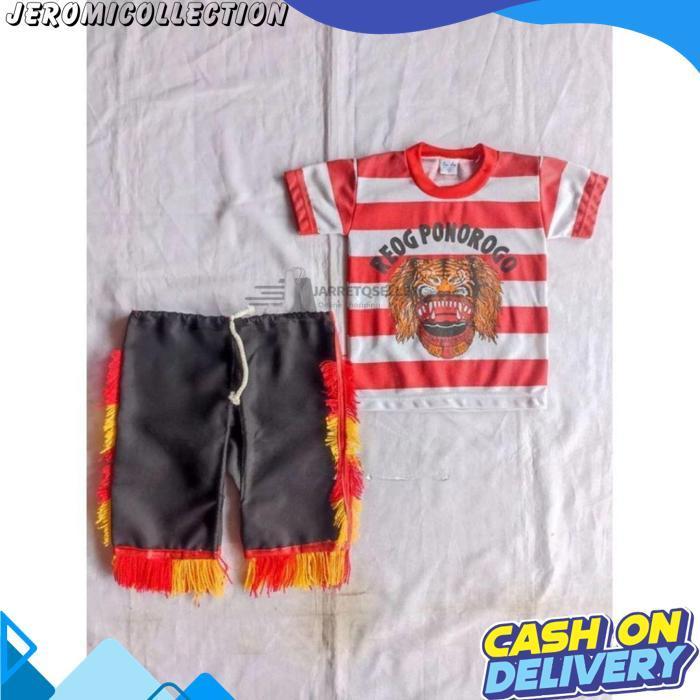 New Paket Kostum Anak | Setelan Reog Dan Kuda Jathil | Jaranan | Reog Ponorogo | Kostum Anak Reog Br