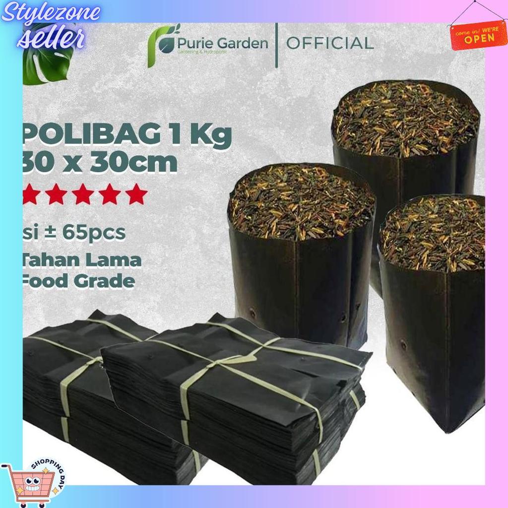 Polybag Polibag Tanaman 30x30 cm Kemasan Berat 1Kg Grosir