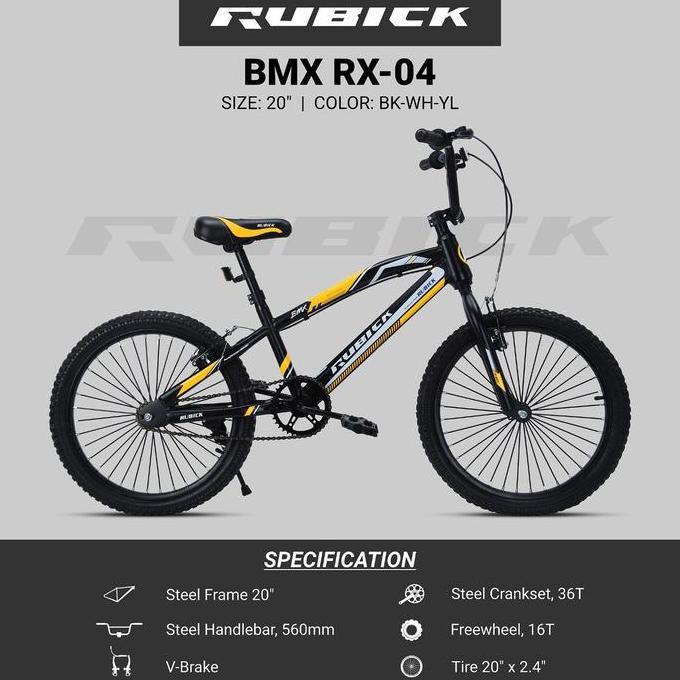 Terbaru Sepeda Bmx 20 Inch Merk Rubick Rx-04
