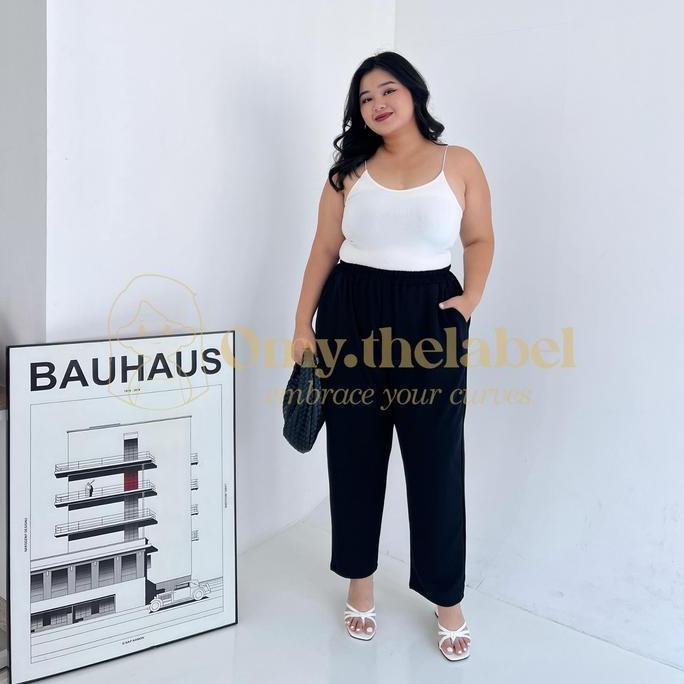 DI139 - Allegra Pants Celana Wanita Knit Jumbo/ Celana Jumbo BB120/ Celana Panjang Big Size/ Kulot J