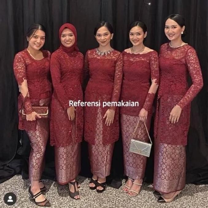 DS62 - Rok songket // rok lilit songket siap pakai // rok bridesmaid // bawahan kebaya // Kain songk