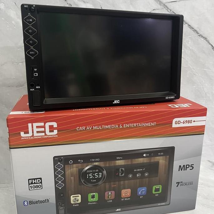 Head unit deckless JEC 7inch tv mobil