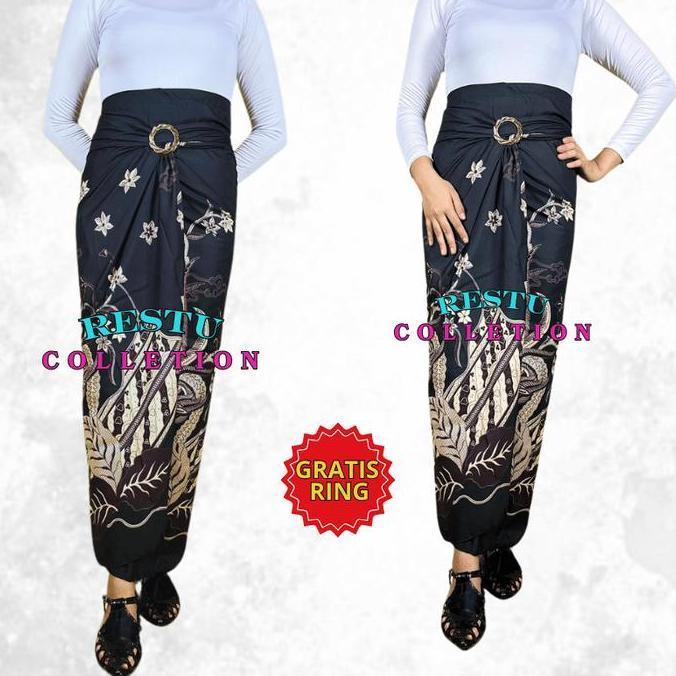 DF191 >> Rok Lilit Warp Skirt Serut Songket Jumputan Batik Panjang Wanita Bawahan Kebaya Kondangan N