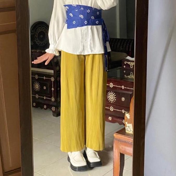 DR252 - Celana Kulot Plisket Lidi / Kulot Lidi / Plisket Lidi / Celana Plisket