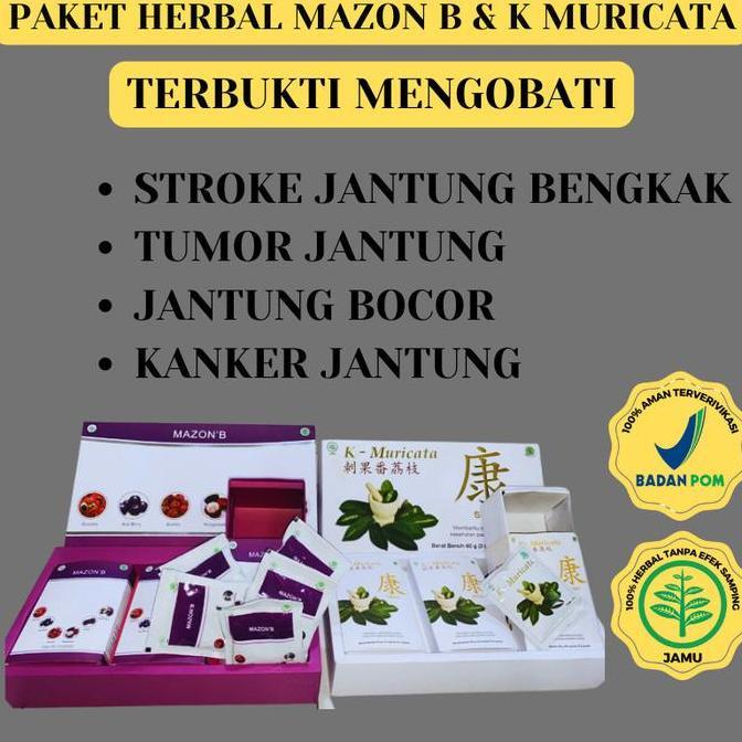 Obat Herbal Kanker Tumor Stroke Jantung Terbukti Mazon B K Muricata Biomazo Neomorica Emoleaf Curmaz
