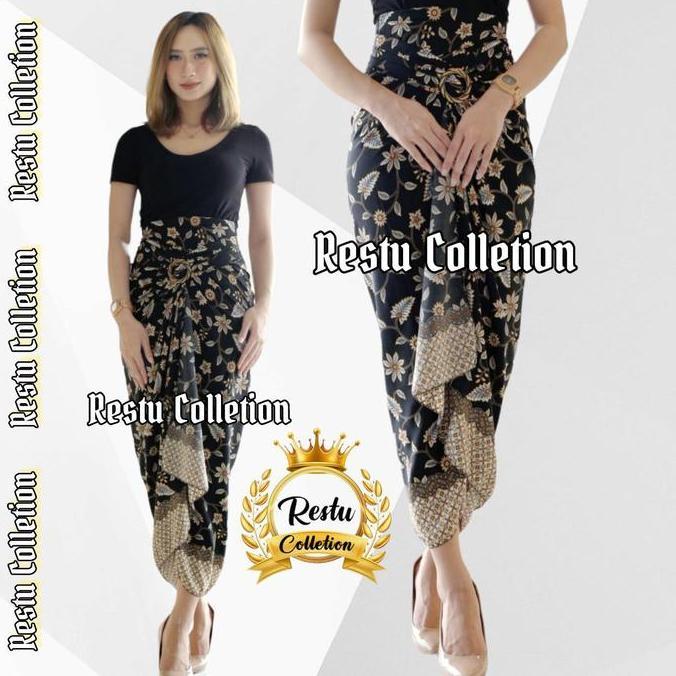 DV11 - ROK LILIT BATIK MOTIF MELATI GOLD BAWAHAN KEBAYA KONDANGAN NIKAHAN TUNANGAN WISUDA WANITA BAH