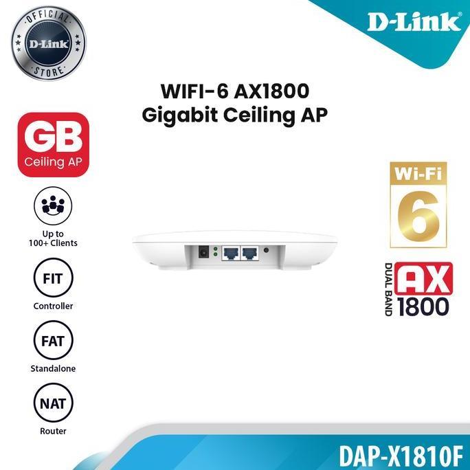 D-Link DAP-X1810F WIFI 6 AX1800 Indoor Access Point